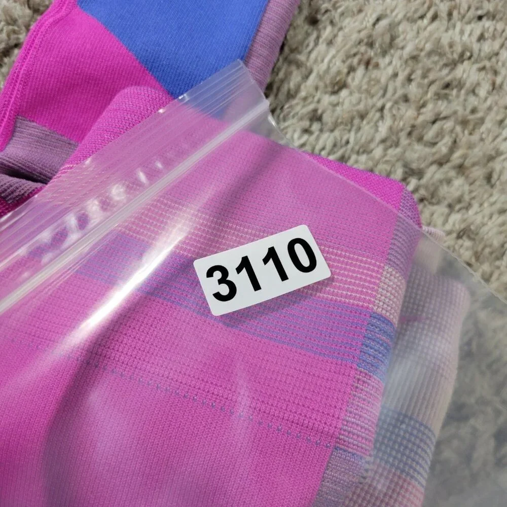 Nike Training Tights Womens Small Sculpt Icon Clash Seamless Colorful Flaw*